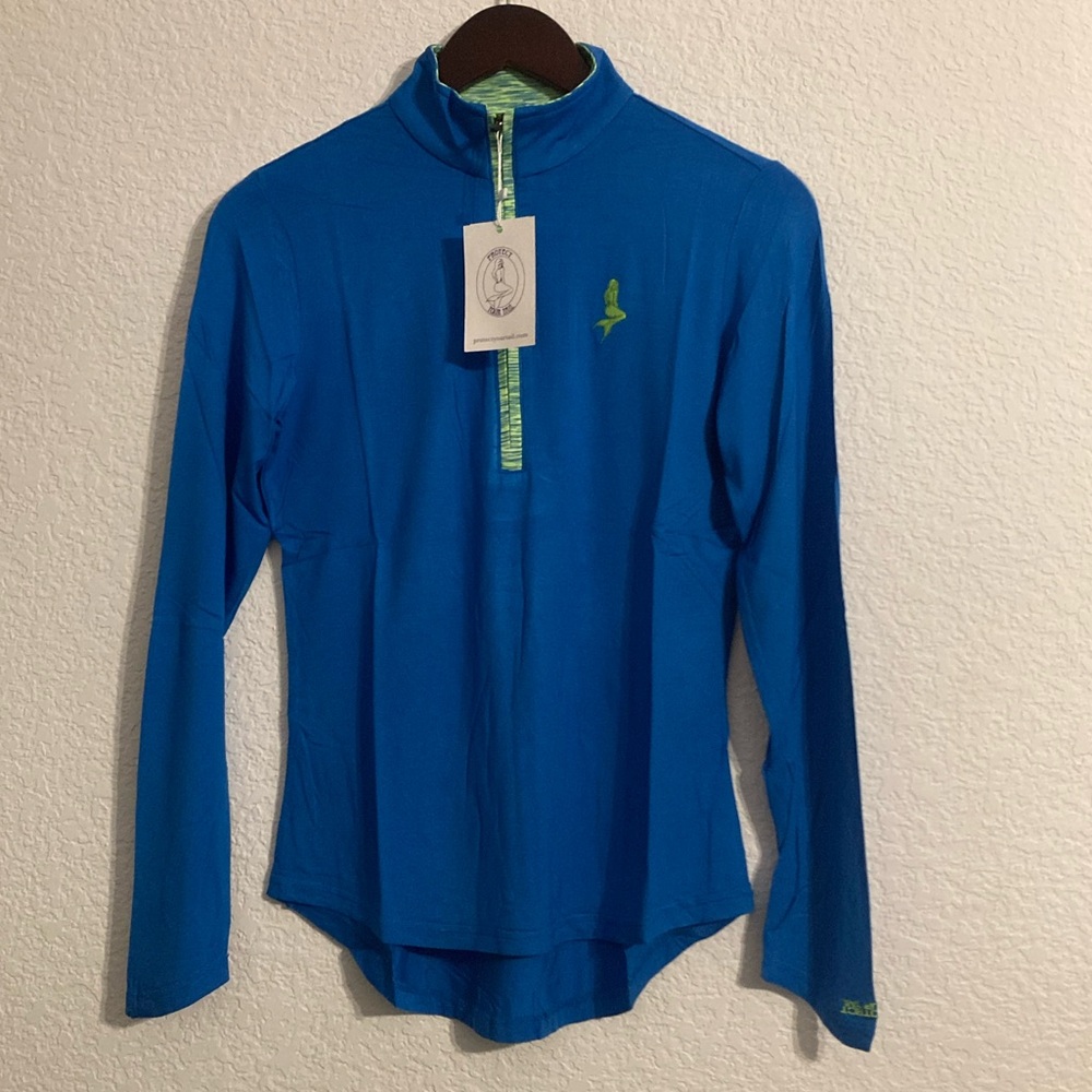 Women’s Blue/Green SPF Zip-Up